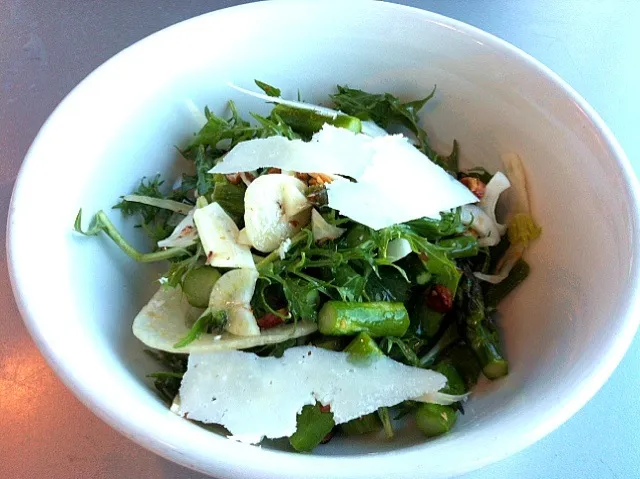 Snapdishの料理写真:Roasted asparagus & fennel salad with pecorino cheese|lisa irwinさん