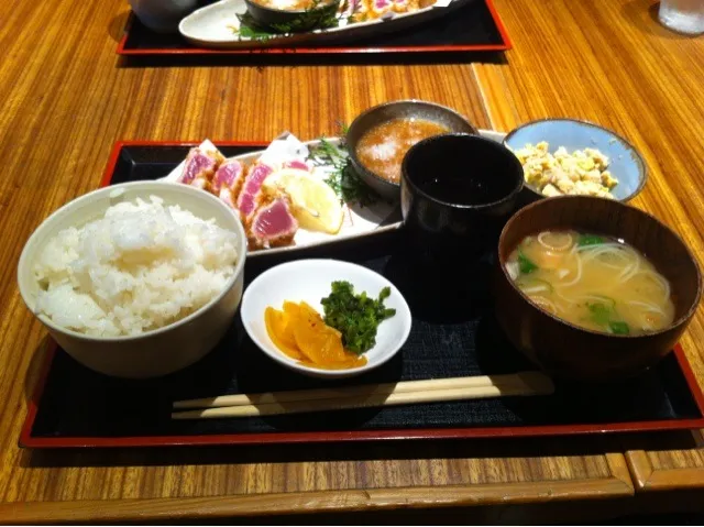 まぐろ中とろカツ定食|mamiさん