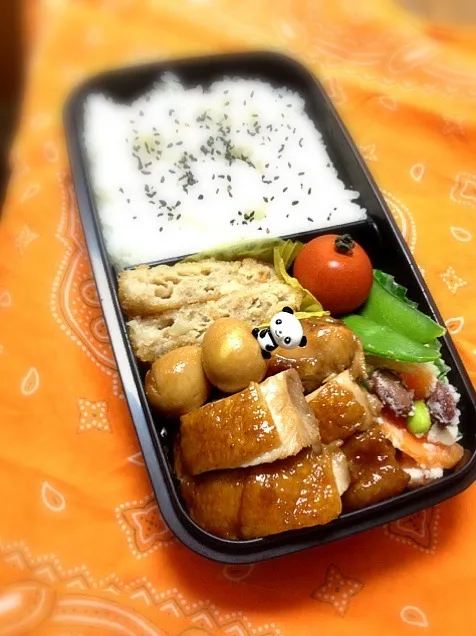 今日のお弁当 鶏照り煮弁当|ひろ☆alohaさん