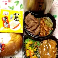 高３バレーボール部員の本日のお弁当。私の担当は、鯖の時雨煮。 #お弁当 #弁当