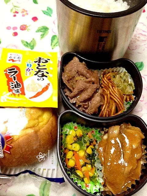 高３バレーボール部員の本日のお弁当。私の担当は、鯖の時雨煮。 #お弁当 #弁当|Takashi H.さん