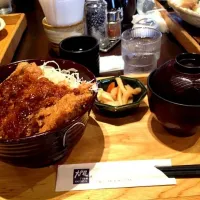 鶏カツソース丼|なみさん