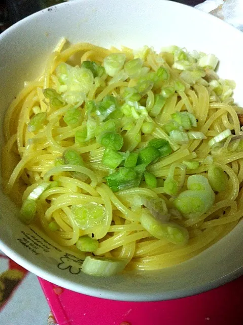 エシャロットのぬか漬けのパスタ|あちとさん