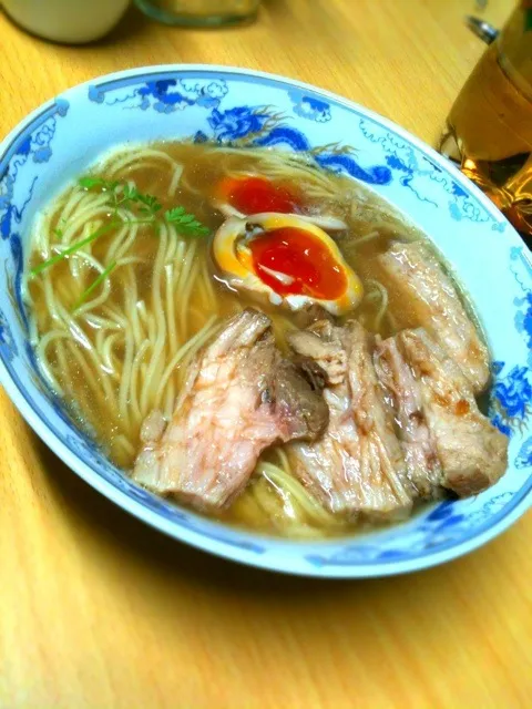 Snapdishの料理写真:自家製焼豚味玉ラーメン|まあささん