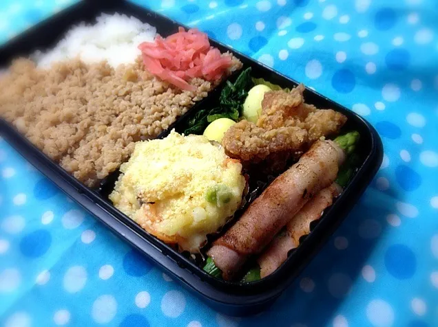 今日のお弁当 鶏そぼろ弁当|ひろ☆alohaさん