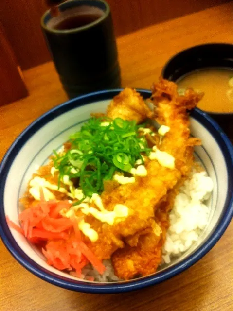 ねぎマヨ鶏天丼|ともこさん