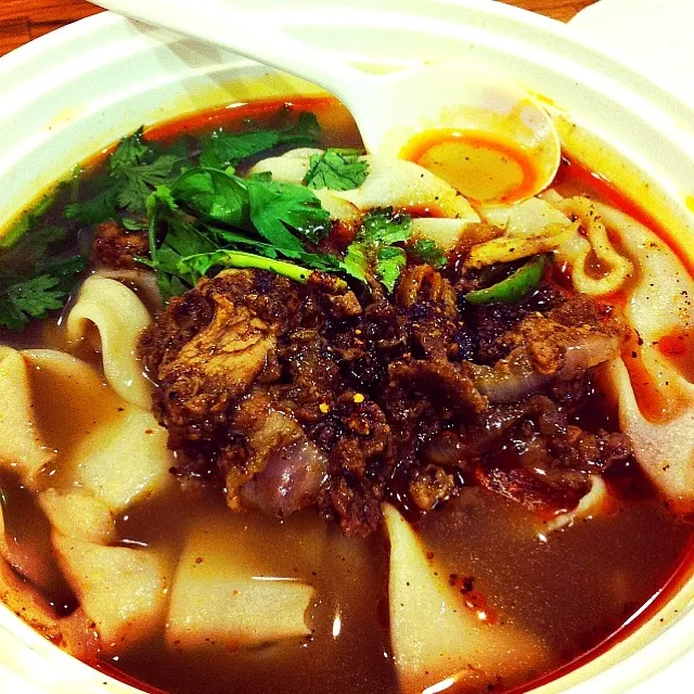 spicy cumin lamb noodle soup|Banu Ozdenさん