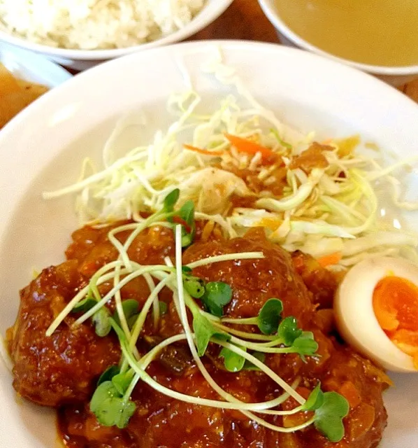 中華風肉団子カレー煮。 #昼ごはん #昼飯 #ランチ #定食|Takashi H.さん