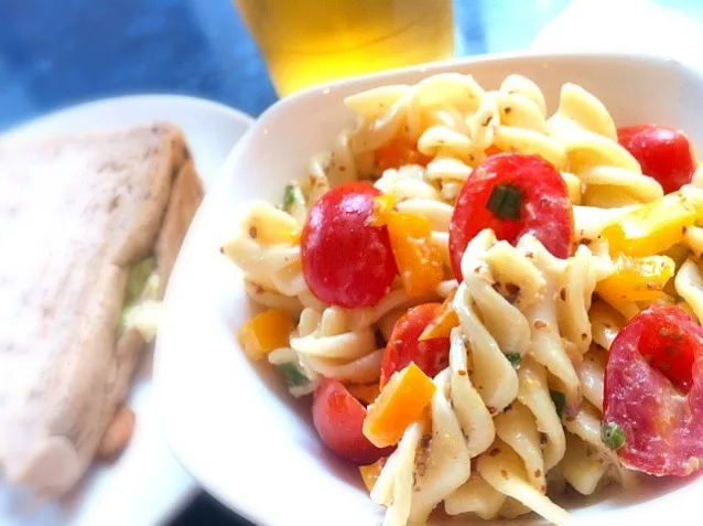 pasta salad with feta cheese|Tinky 🍒さん