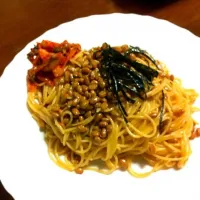 納豆パスタ|弘実さん