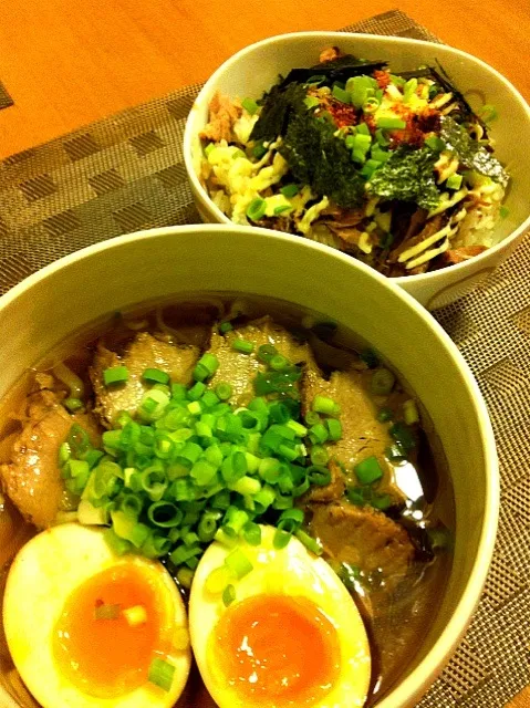 ラーメンとチャーシュー丼|eriさん