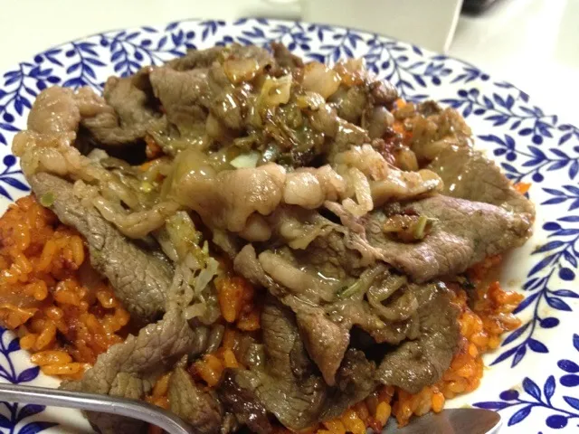 spicy rice with beef|luvsie juanさん