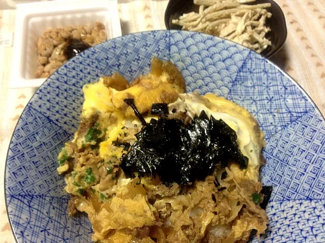 牛丼 ごぼうサラダ|yasbongさん