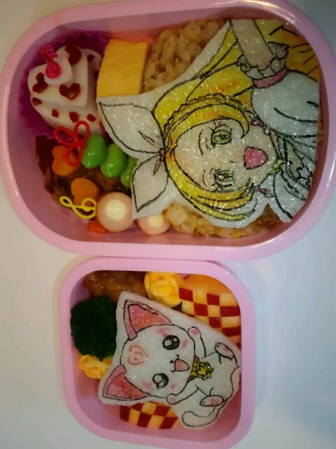 スィートプリキュアリズムキャラ弁|あさこもかさん