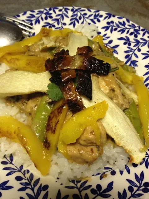 mango coconut chicken with rice|luvsie juanさん