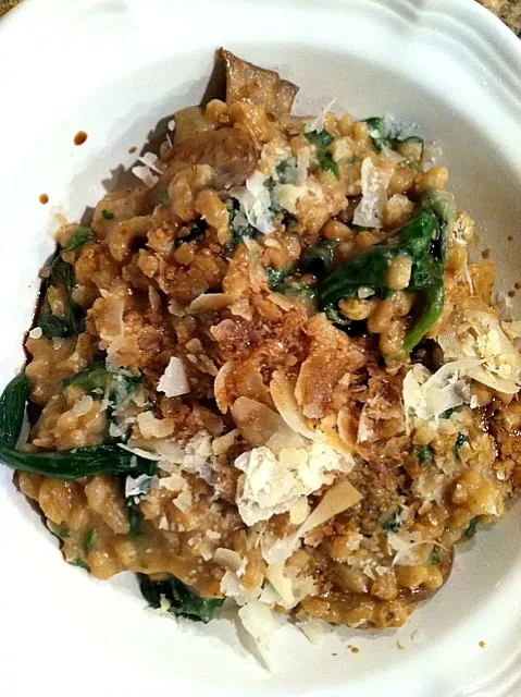 mushroom barley risotto|Leigh Readeyさん