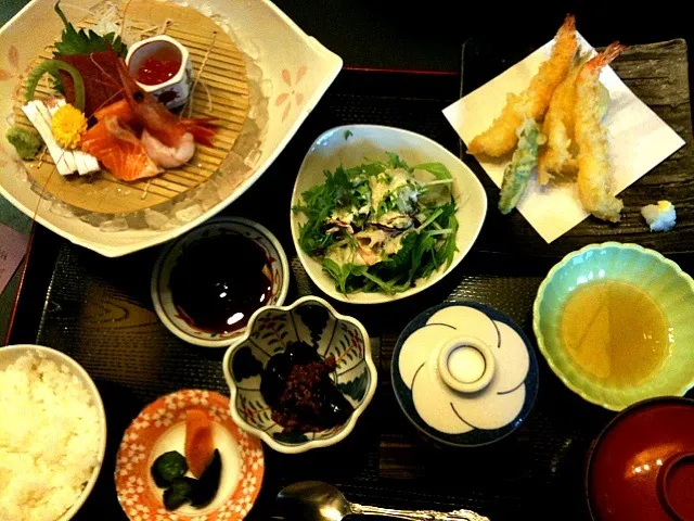 sashimi tempura lunch|sharmellさん