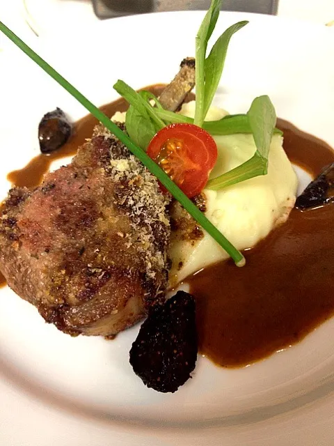 Roasted Lamb w/Mashed Potato & Port Fig Sauce|Chris Shannonさん