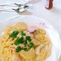 ベーコンとじゃがいものクリームパスタ|ヒロミさん