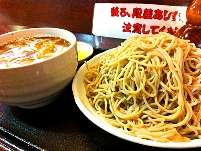 肉つけそば(並盛り600gの蕎麦)|塩豚骨さん