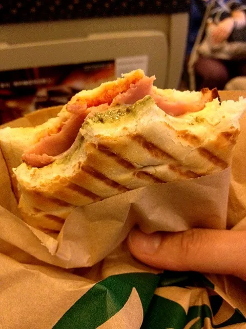 Ham&Cheese Pesto sauce panini|Queenさん