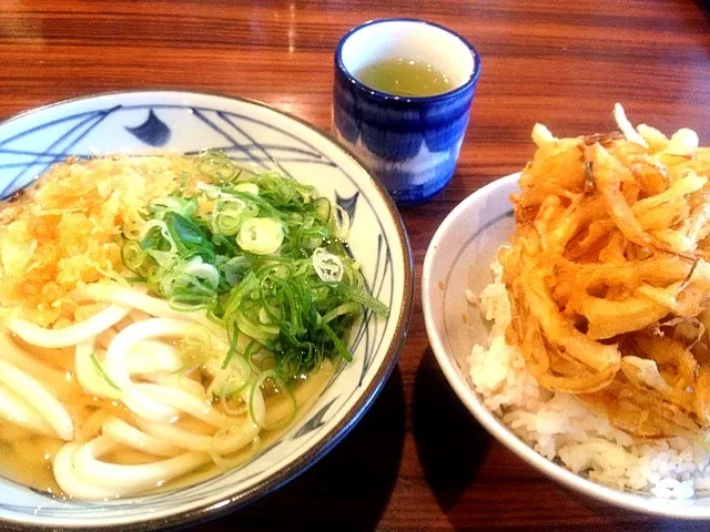 かき揚げ丼とかけうどん|森田 順也さん