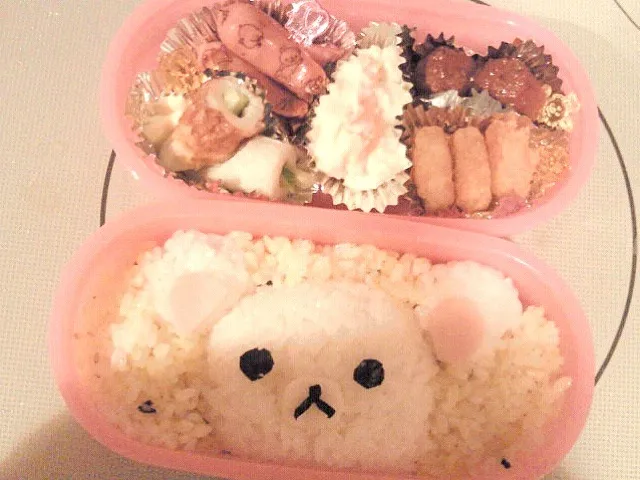 旦那♡コリラックマ弁当|ばもすさん