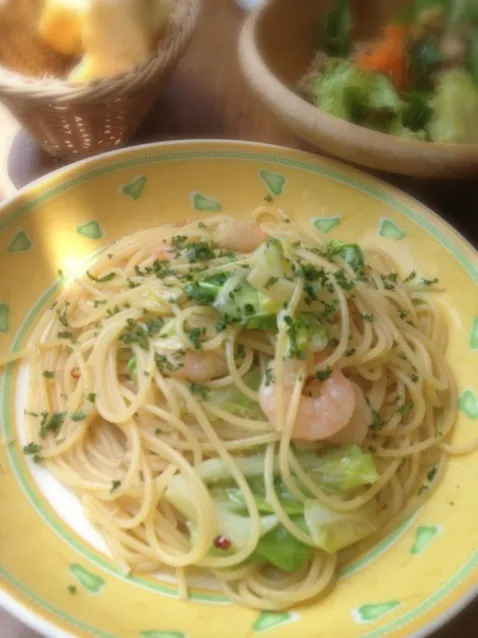 小海老と春キャベツとアンチョビペペロンチーノ♪|萩原 一樹さん