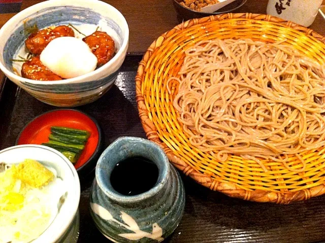 つくね丼蕎麦定食|yuniさん