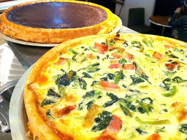 QUICHE LORRAINE & CHOCOLATE TART  出来上がりました|N. Yoshidaさん