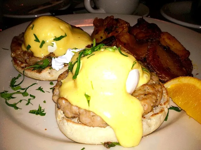 chicken sausage eggs benedict|Melさん