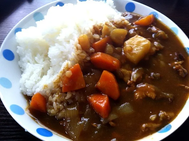 Snapdishの料理写真:初自作カレー|たかゆきさん