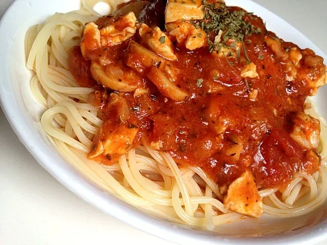 chicken bolognese pasta|(=^x^=)さん