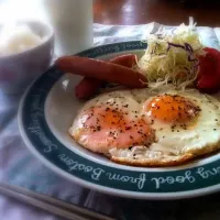 Snapdishの料理写真:ベタな朝ごはん|天池さん