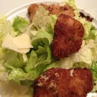 chicken cutlets and caeser salad|keri sprauさん