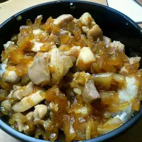 新玉ねぎたっぷり鶏肉丼|神野 嵐さん