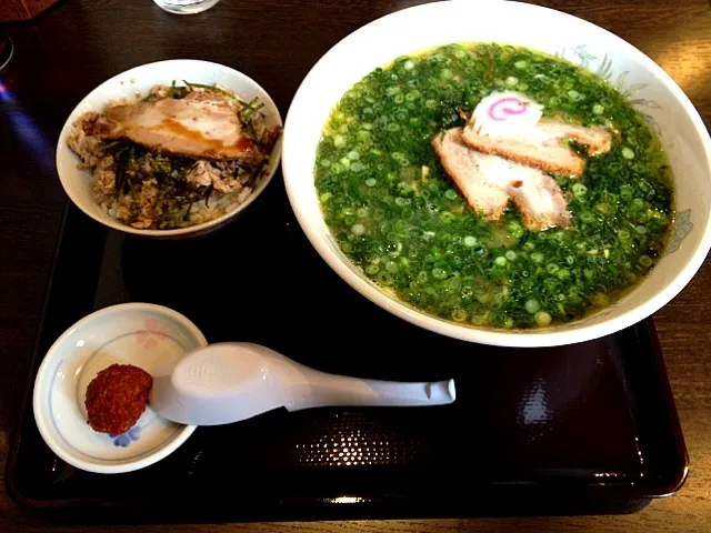 辛味噌ラーメン＆ミニ焼豚丼|市。さん