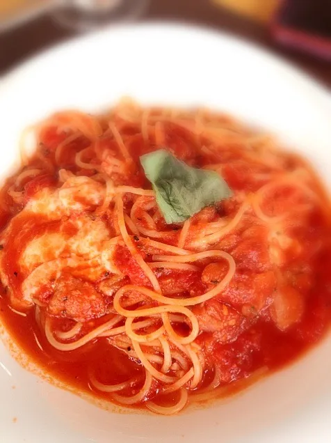 🍅ソース明太入パスタ|初味さん