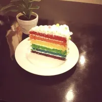 Snapdishの料理写真:rainbow cake|putu ginaさん