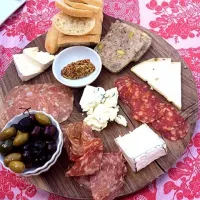 cheese and charcuterie plate