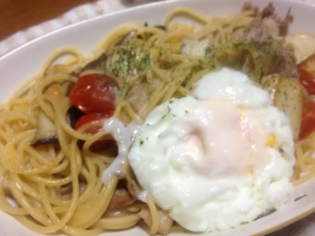 豚肉とエリンギとトマトのパスタ|yasbongさん