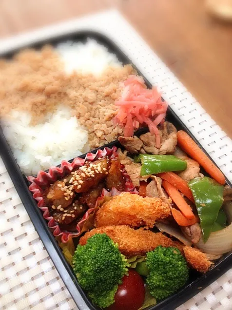 今日のお弁当 肉野菜炒め他|ひろ☆alohaさん