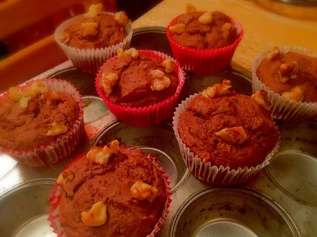 chocolate muffins w/ walnuts|Clara Kさん