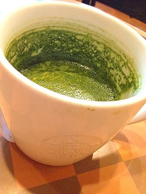 green tea latte|Tunaさん