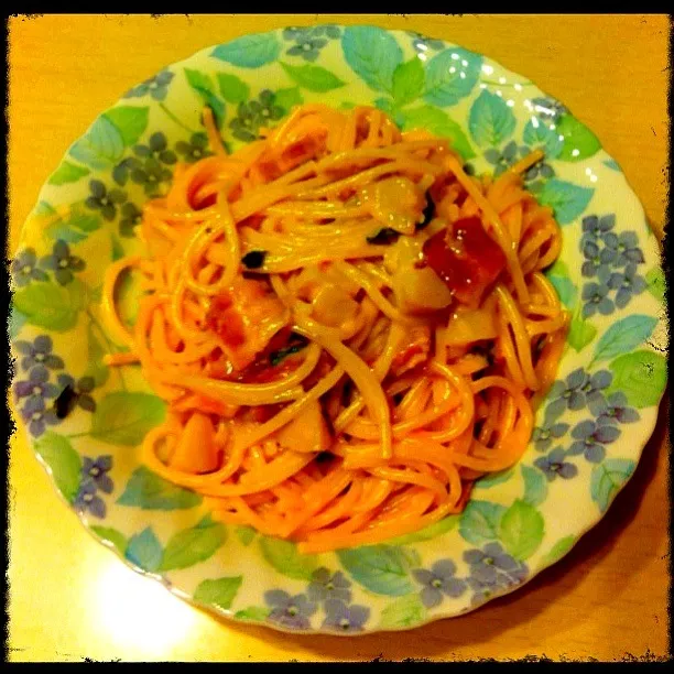 Scallop Bacon Ketchup Mayonnaise  Spaghetti|CharlesTStewartさん