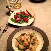 Shrimp gnocchi with asparagus|Jae L. Hansenさん