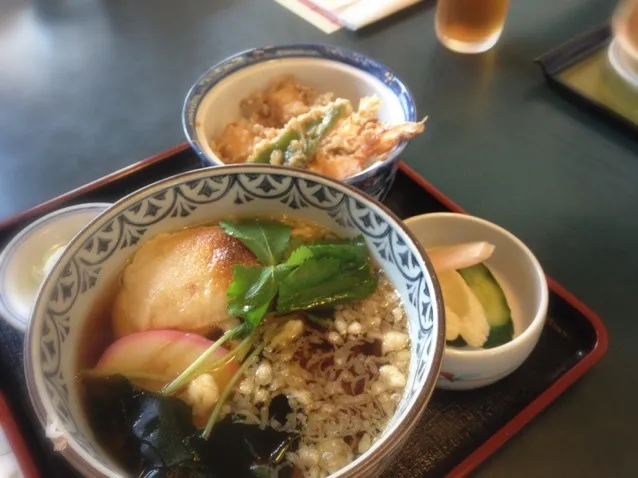 力うどんとミニ海老天丼|Sayusongsさん