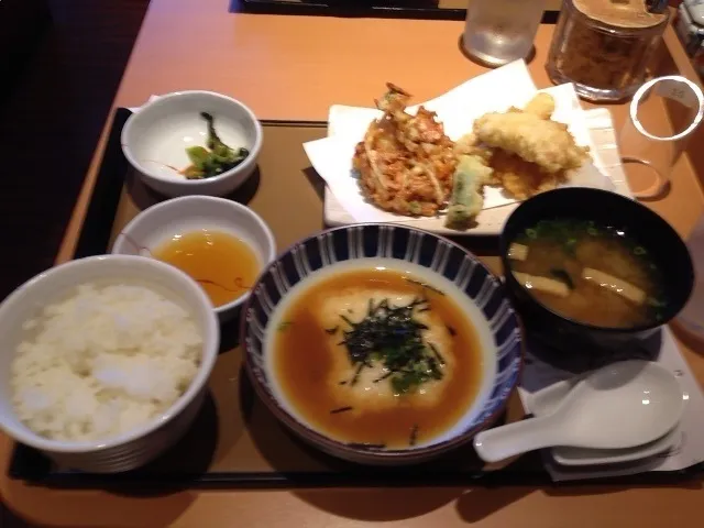 とろろととり天定食|しほさん