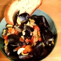 mussels with leeks|Shal Mooreさん