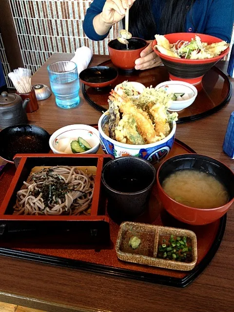 Snapdishの料理写真:天丼ランチだぜぇ|西田聡さん